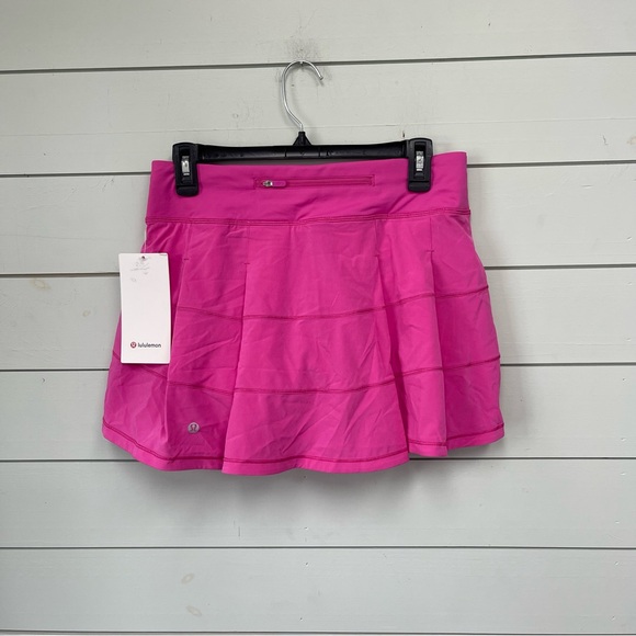 Lululemon pace rival mid rise shirt LONG sonic pink women’s size 6 NWT - Picture 3 of 7